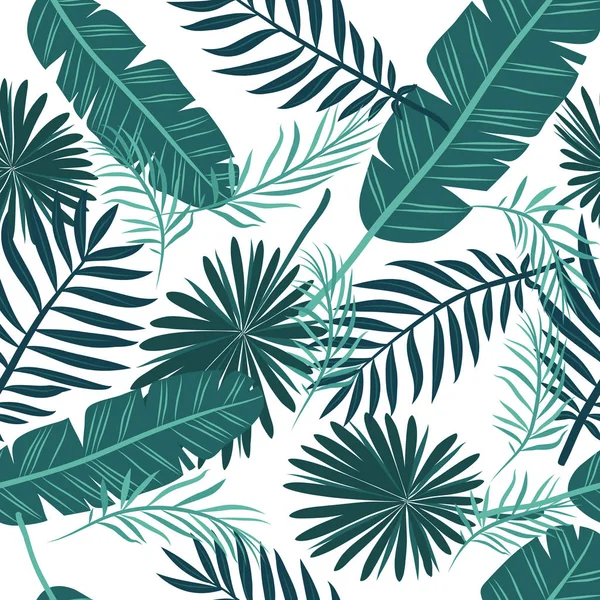 Patrón tropical sin costuras — Vector de stock