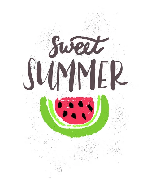 Summer lettering holiday. — Stock Vector