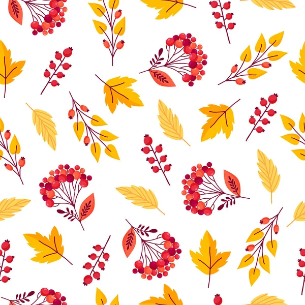 Sömlös hösten mönster — Stock vektor