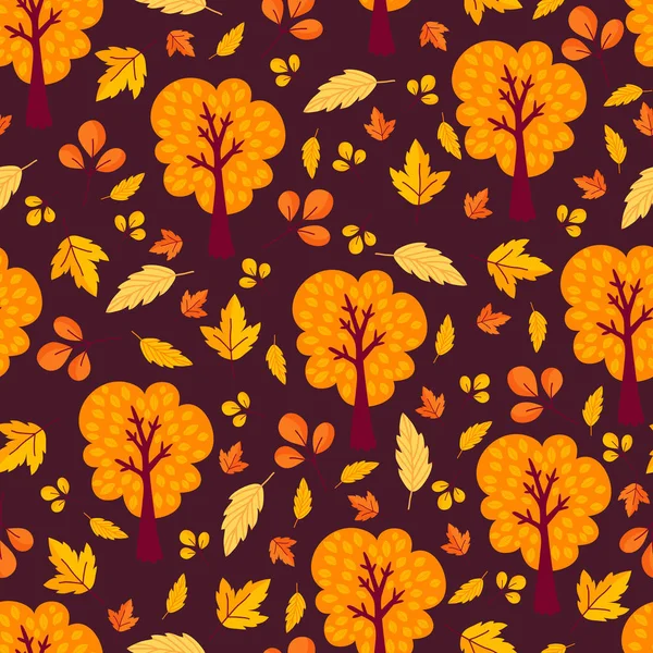 Modèle sans couture automne — Image vectorielle
