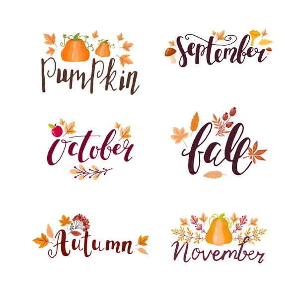 Sonbahar elle çizilmiş yazı