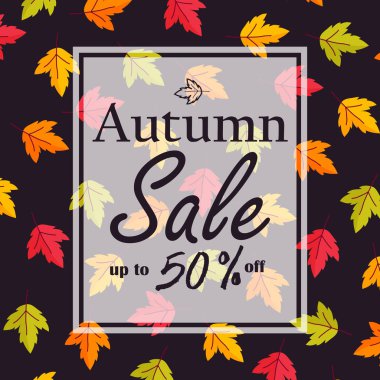 Sonbahar satışı el ilanı