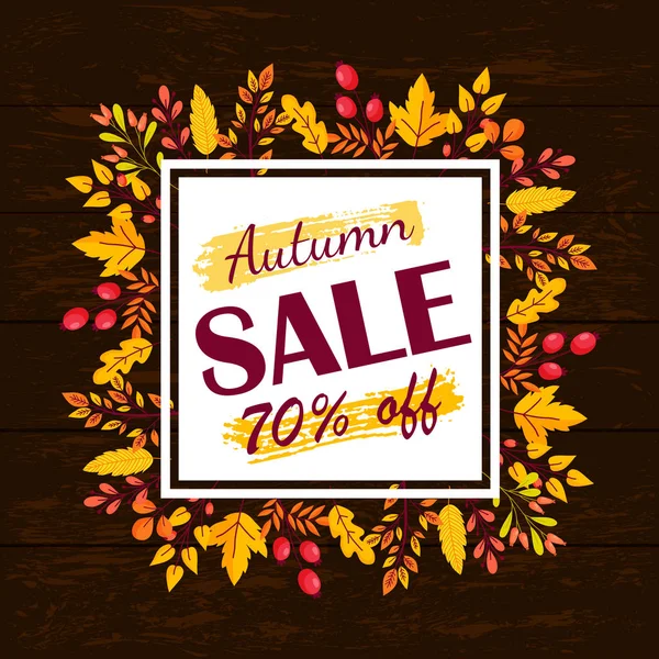 Flyer de vente d'automne — Image vectorielle