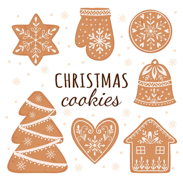 Et de biscoitos de Natal — Vetor de Stock