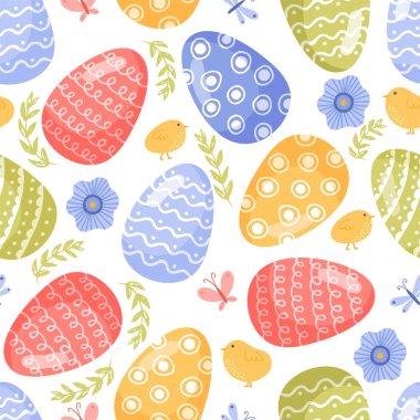 Kusursuz paskalyanız kutlu olsun. Çiçekler ve yumurtalarla Paskalya Baharı