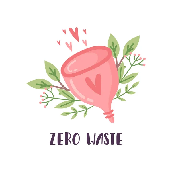 Concept of zero waste lifestyle in the vector. Eco life. — Stock Vector