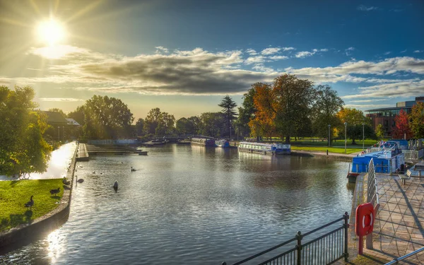 Stratford-upon-Avon, cidade natal de William Shakespeare. Reino Unido — Fotografia de Stock