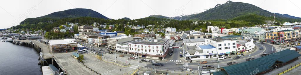 Panoramic of ketchikan city - Alaska