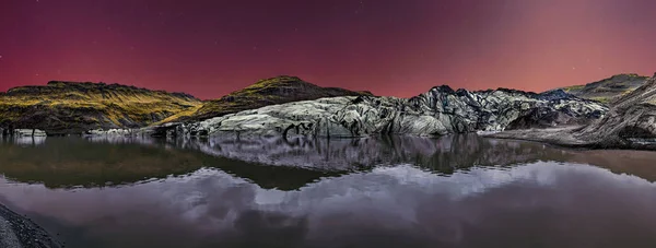 Gletsjer S � lheimaj � kulll, IJsland - M � rdalshreppur — Stockfoto