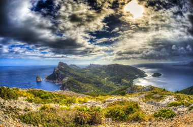 Palma de Mallorca 'daki Formentor' un muhteşem panoramisi