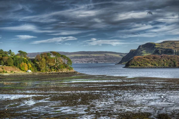 Portree vista de la ciudad - Escocia —  Fotos de Stock