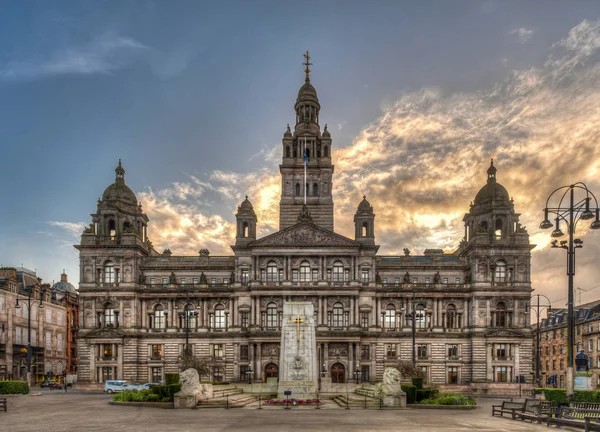 Glasgow City Chambers, la ciudad de Glasgow en Escocia, Reino Unido — Foto de Stock