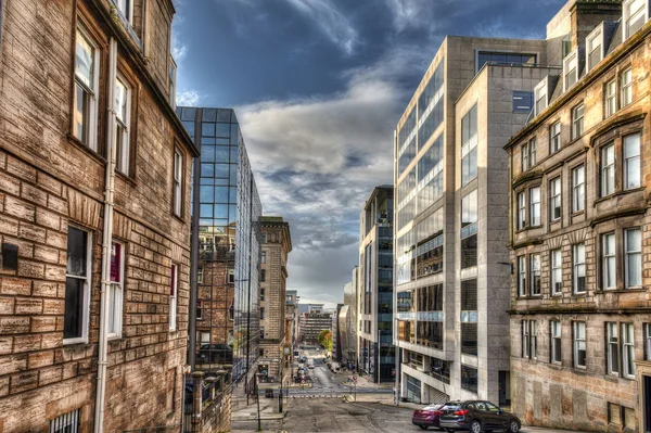Blythswood straat. de stad Glasgow in Schotland, Verenigd Koninkrijk — Stockfoto