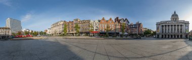 Nottingham şehri panoramik. Birleşik Krallık