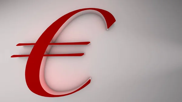 Euro  in 3D illustration — Stock Photo, Image