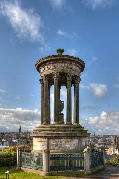 Nelson monument vanaf Calton hill - Edinburgh - Schotland - uk — Stockfoto