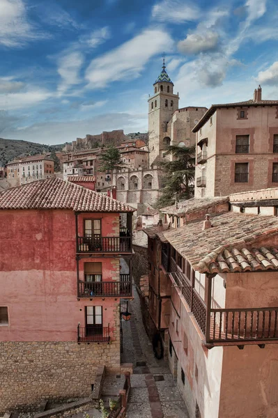 Den vackra staden Albarracn i provinsen Teruel, Spanien — Stockfoto