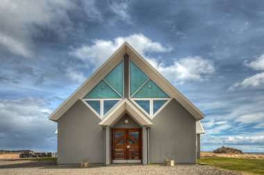 İzlanda 'daki Djupivogur şehir kilisesi.