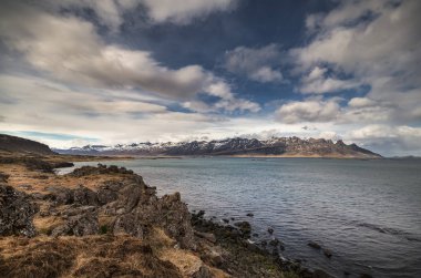 Icelandic landscape near Breidalsvk.. clipart