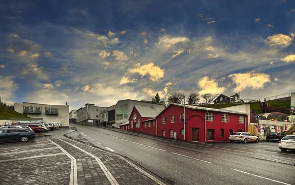 La ciudad costera de Akureyri en Islandia —  Fotos de Stock