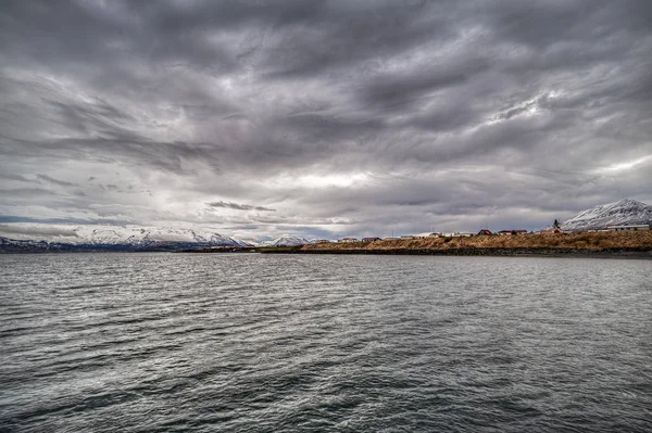 Villaggio dell'isola di Hrisey in Islanda — Foto Stock