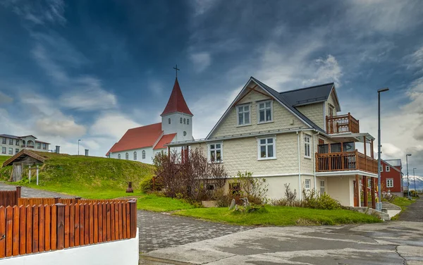 Aldeia da ilha de Hrisey na Islândia — Fotografia de Stock