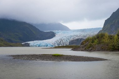 Mendenhall's glacier in Juneau - Alaska. clipart