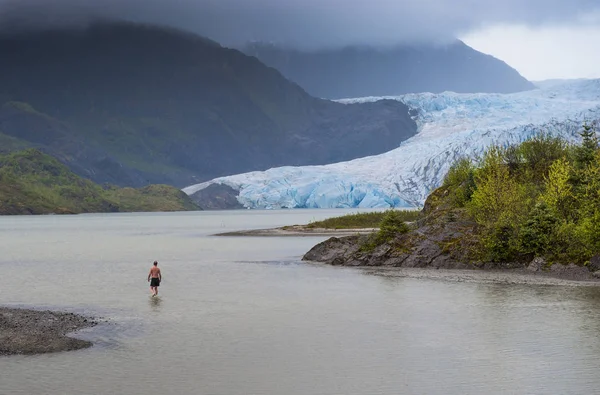 Glaciar de Mendenhall en Juneau - Alaska . —  Fotos de Stock