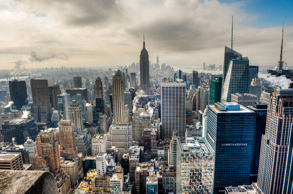Panoramic of the city of New York.