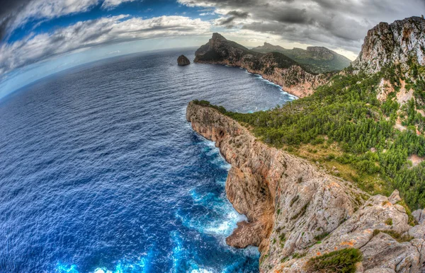 Спектакльная Панорама Форментора Пальма Майорке Испания — стоковое фото