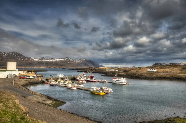 Красивая Рыбацкая Деревня Джупивогур Восточной Исландии — стоковое фото
