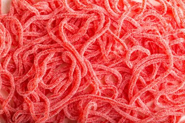 Yılan şeklinde kauçuk şekerler.