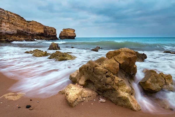 Praia de S\ o Rafael, Algarve, Portekiz — Stok fotoğraf