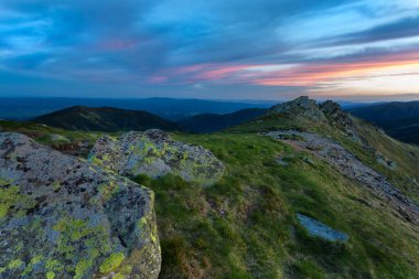 Slovak dağı Nizke Tatry 'nin manzara görüntüsü