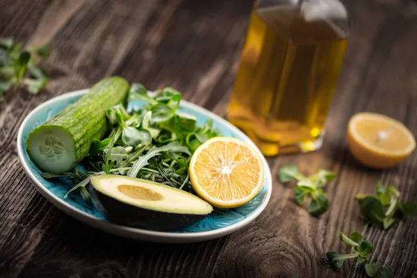 Ingredients for the preparation of lettuce — 스톡 사진