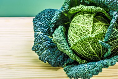 curly kale in the kitchen
