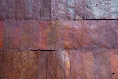 Kırsal, olağanüstü ahşap metal duvar dokusu. Güzel çatı arkaplanı.