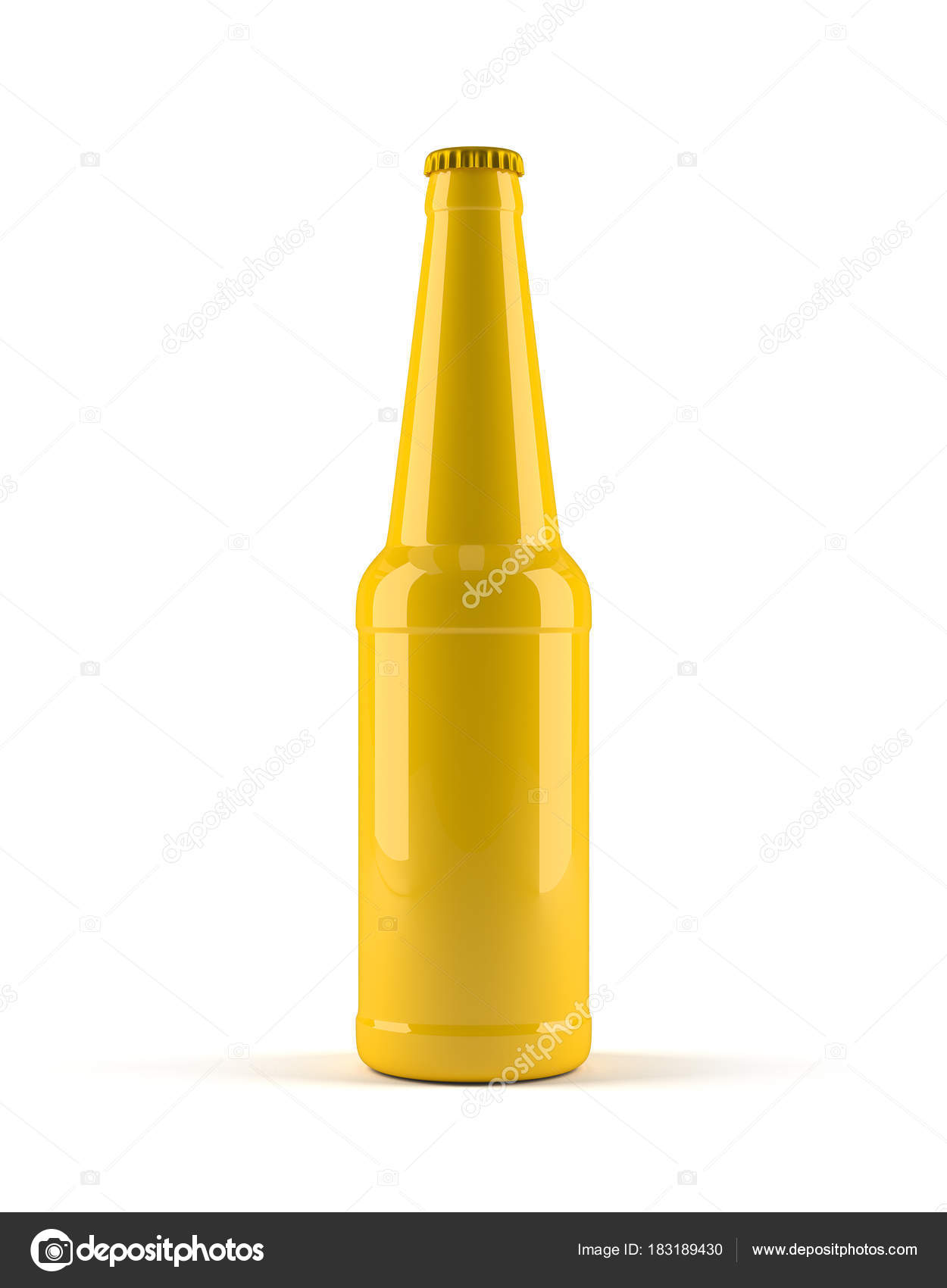 Download Mockup Glass Clean Bottle On White Background Stock Photo Image By C Barbra Ford 183189430