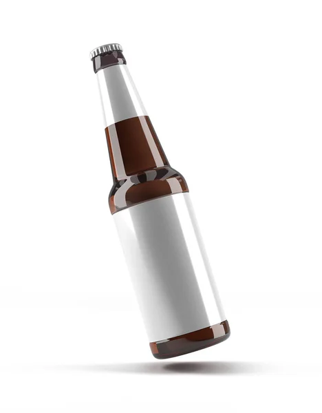 Mockup schone fles op witte achtergrond — Stockfoto