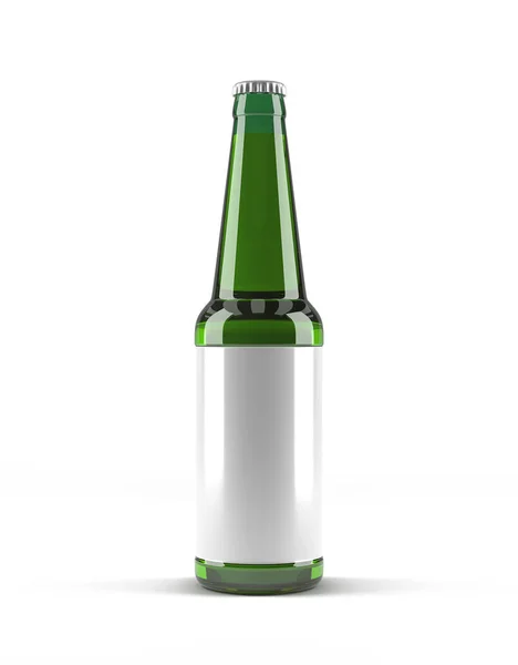 Mockup schone fles op witte achtergrond — Stockfoto