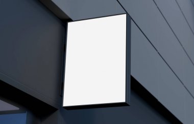 Boş, açık tabela, tabela mockup, işareti. 3D render