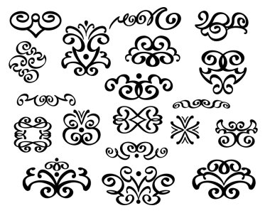 Vintage çerçeveler. Kolay düzenleme için inşa. Kahverengi beyaz. Vektör çizim.