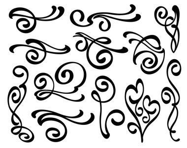 Tasarım öğeleri. Dekoratif illüstrasyon. Vektör.