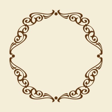 Çerçeveler. Vintage vektör. Kolay düzenleme için inşa. Vektör çizim.