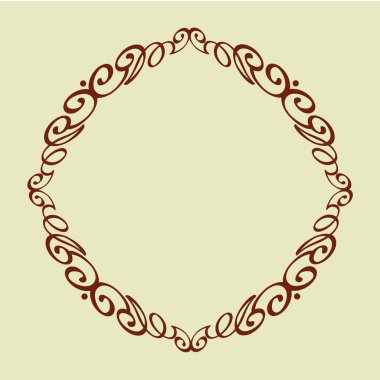 Çerçeveler. Vintage vektör. Kolay düzenleme için inşa. Vektör çizim.