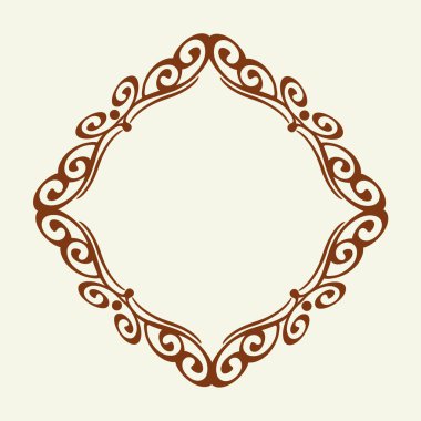 Çerçeveler. Vintage vektör. Kolay düzenleme için inşa. Vektör çizim.