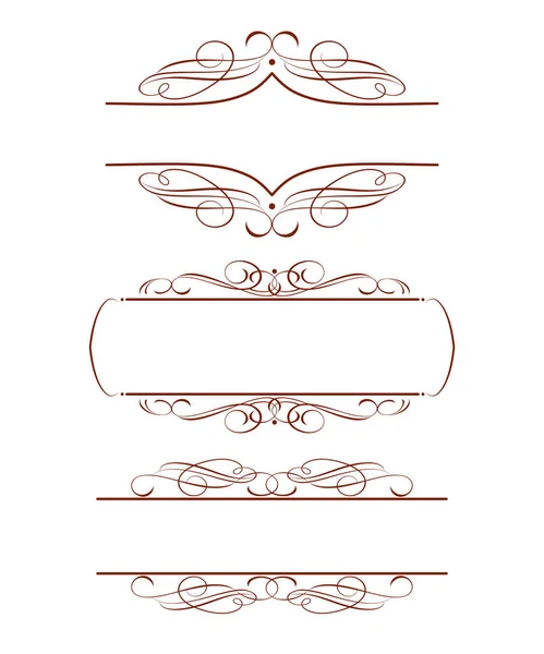 Definir molduras decorativas .Vintage vector.Well construído para fácil editing.Vector ilustração . — Vetor de Stock