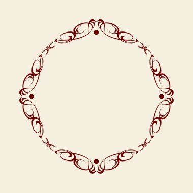 Çerçeveler. Vintage vektör. Kolay düzenleme için inşa. Vektör çizim..