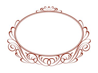 Çerçeveler. Vintage vektör. Kolay düzenleme için inşa. Vektör çizim.