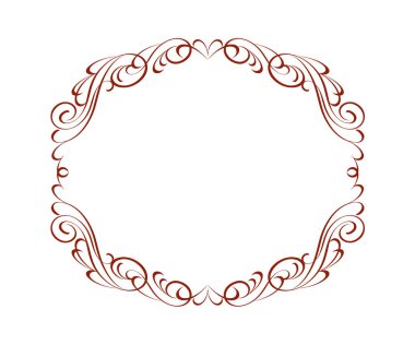 Dekoratif çerçeveler. Vintage vektör. Kolay düzenleme için inşa.